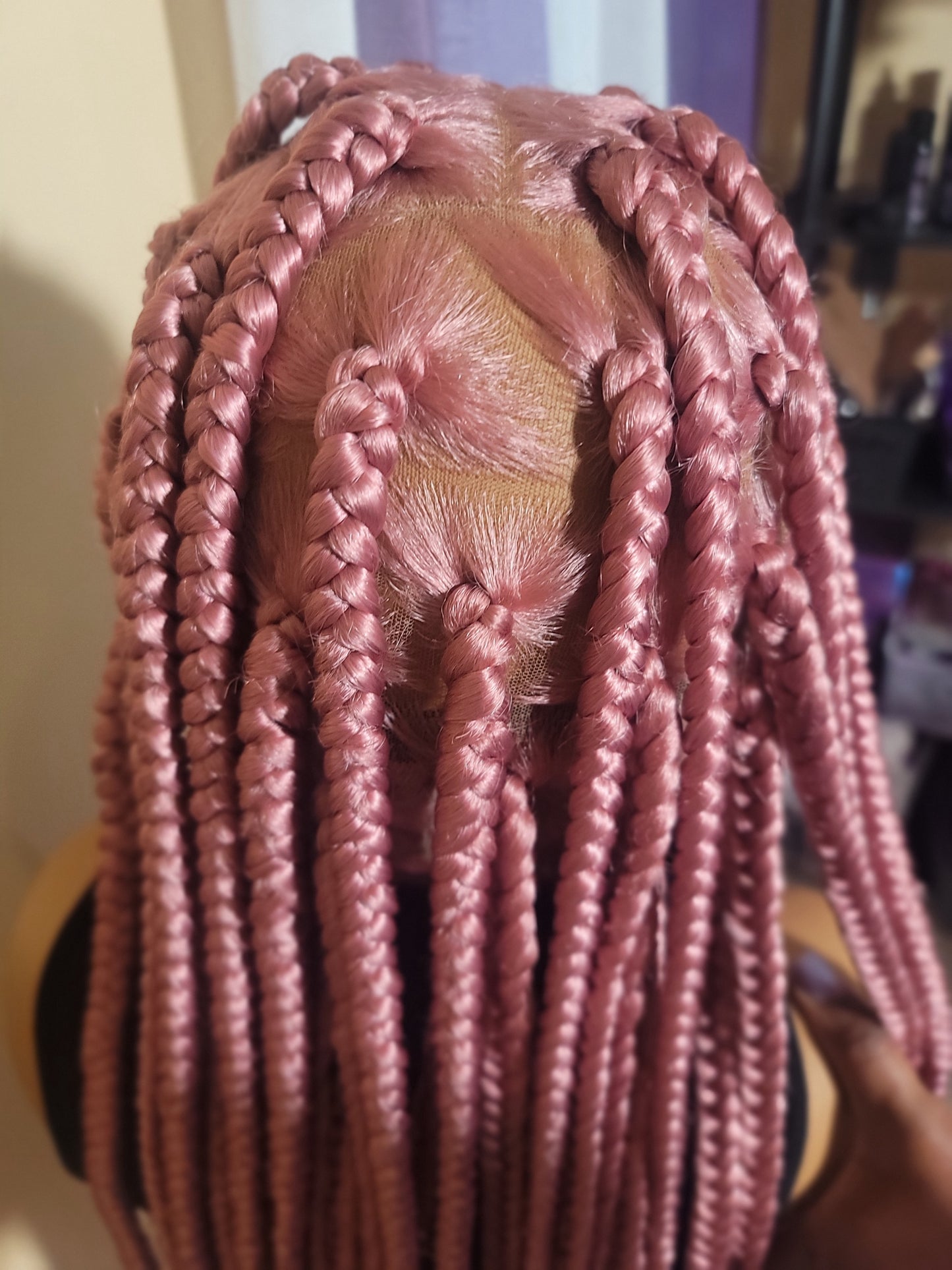 Yvette | Large Triangle Knotless Braids | FULL LACE (Ready to Ship)