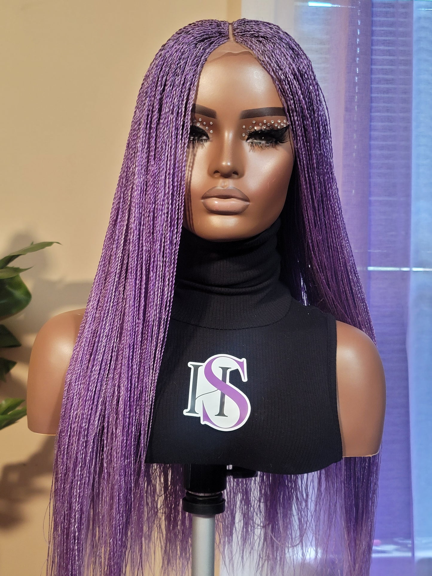 KIMMIE (Lavender Blend) | Middle Part SUPER SLIM Micro Twists | 2x4 CLOSURE (Ready to Ship)