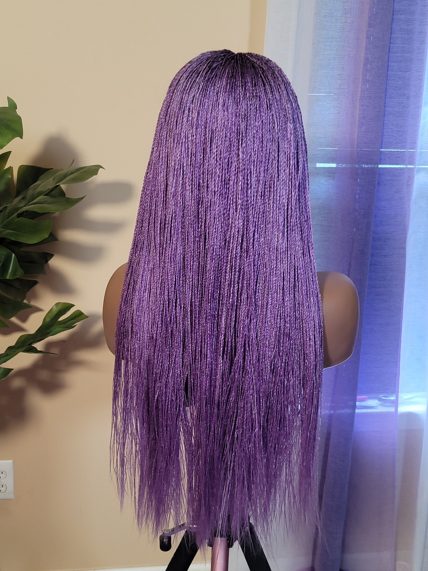 KIMMIE (Lavender Blend) | Middle Part SUPER SLIM Micro Twists | 2x4 CLOSURE (Ready to Ship)