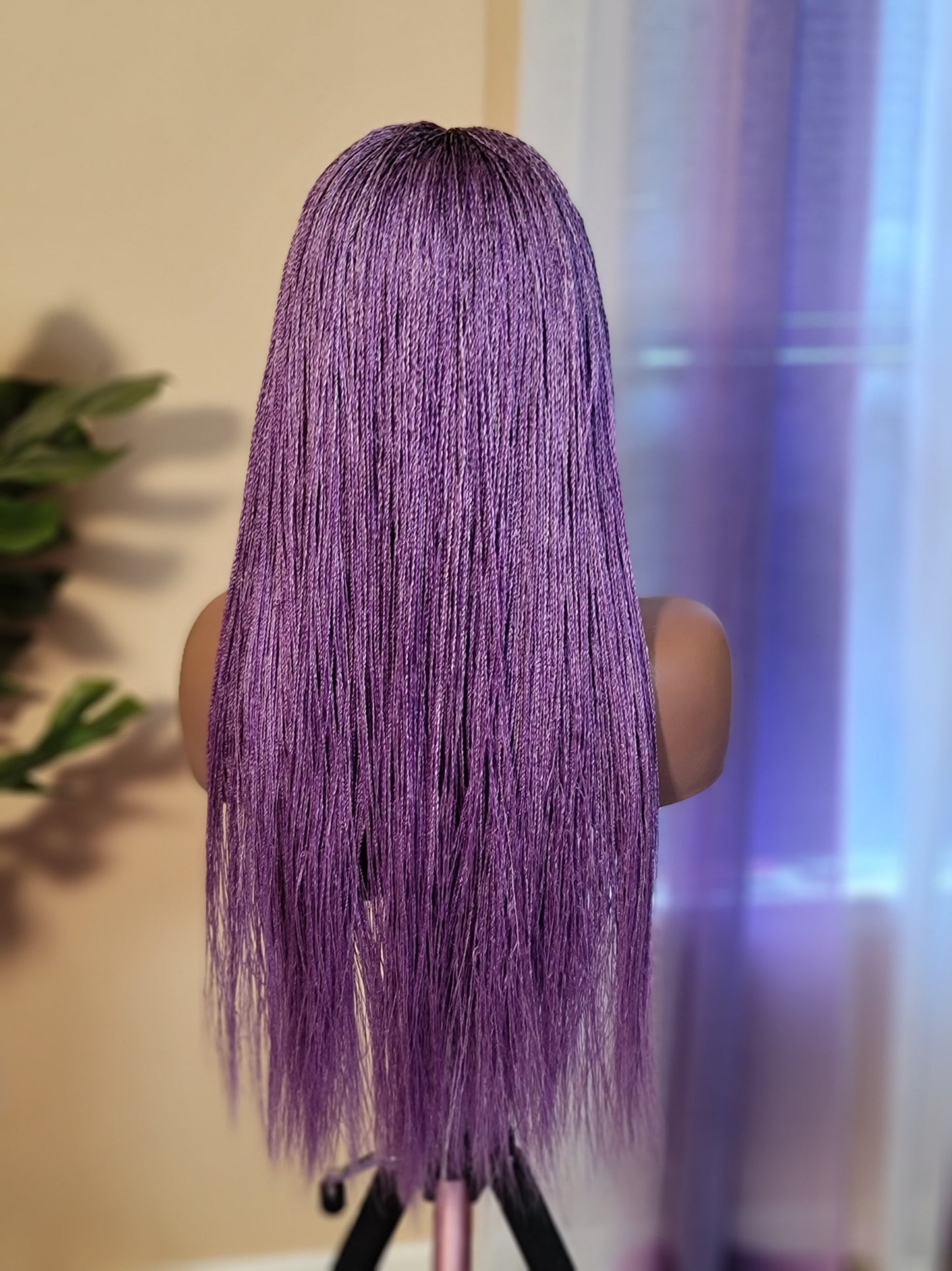 KIMMIE (Lavender Blend) | Middle Part SUPER SLIM Micro Twists | 2x4 CLOSURE (Ready to Ship)