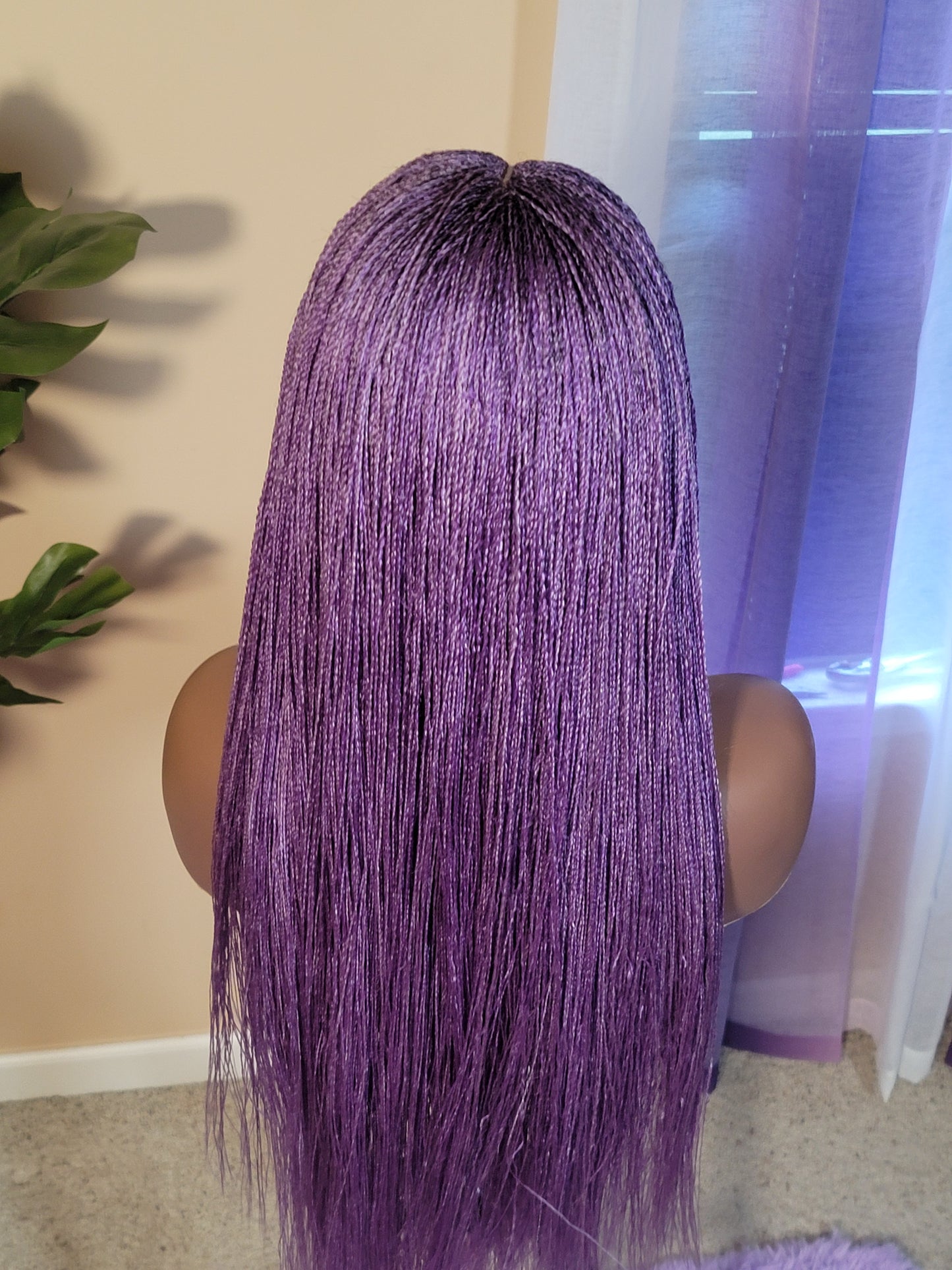 KIMMIE (Lavender Blend) | Middle Part SUPER SLIM Micro Twists | 2x4 CLOSURE (Ready to Ship)