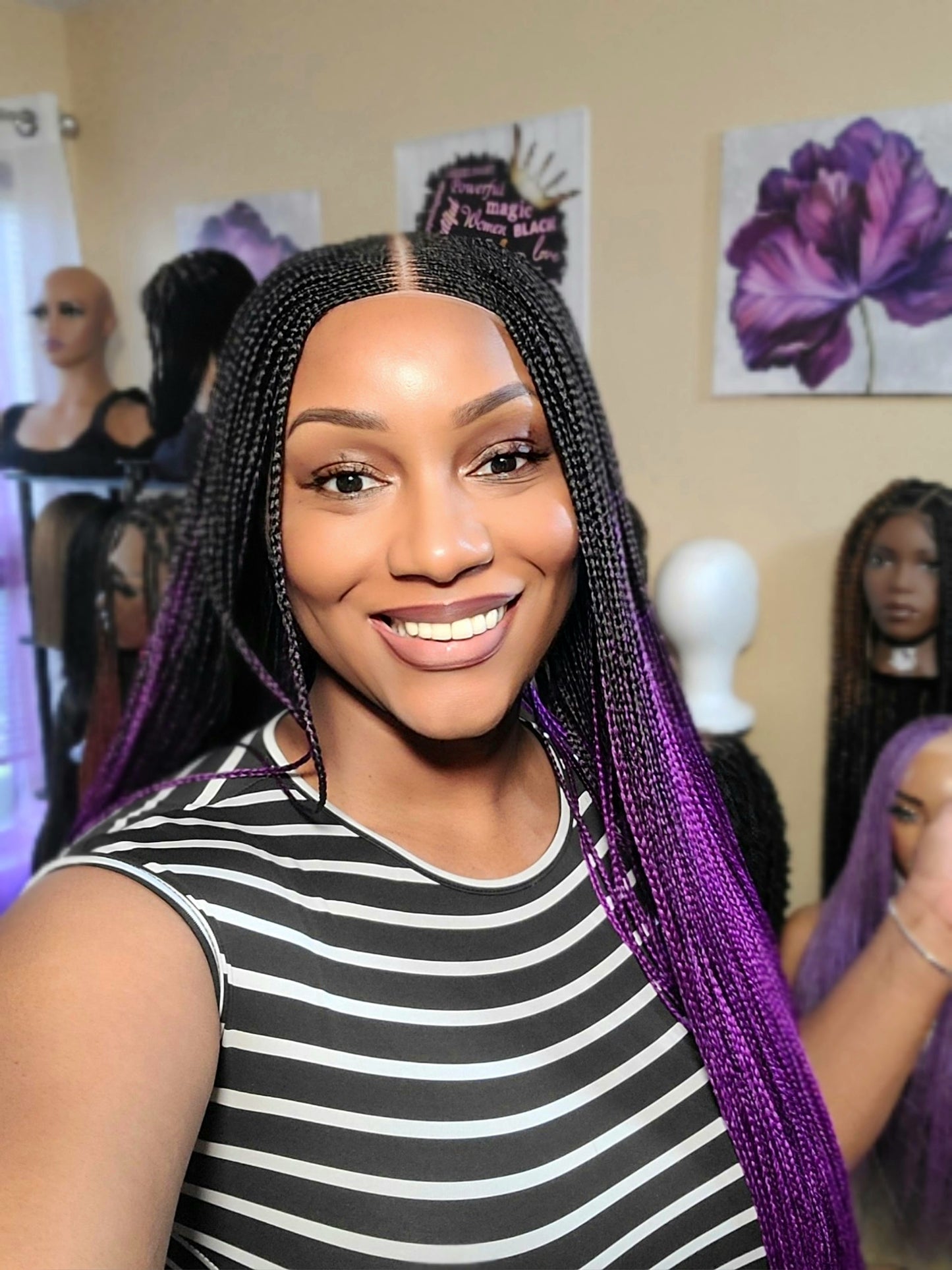 CHELLE | Middle Part Tribal Cornrows | PRE-ORDER
