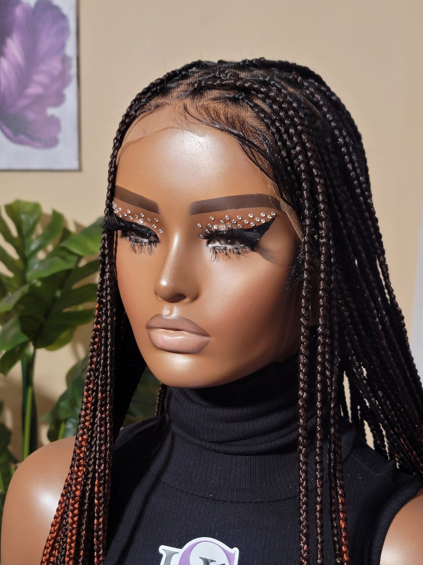 CIERA (Brown/Cinnamon OMBRE)| Smedium Knotless Braids | FULL LACE (Ready to Ship)