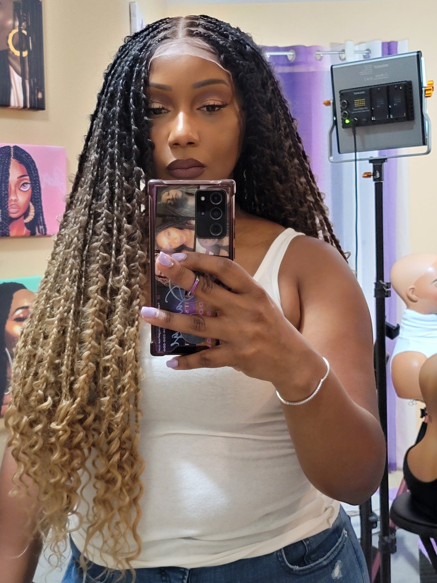 YONCE | Knotless Jungle Braids | 6x6 CLOSURE (Ready to Ship)
