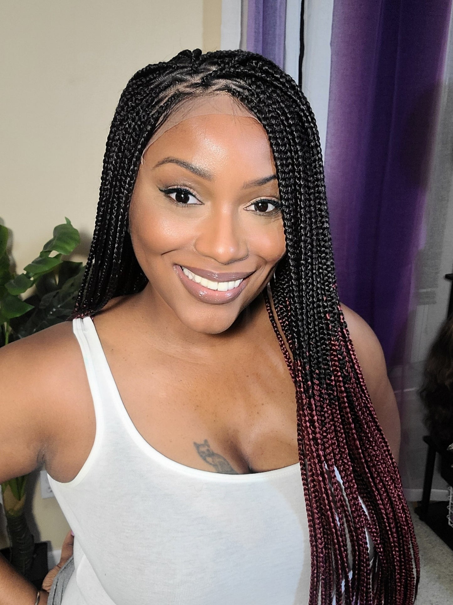 DEJA  | SMEDIUM Knotless Triangle Box Braids | Pre-Order