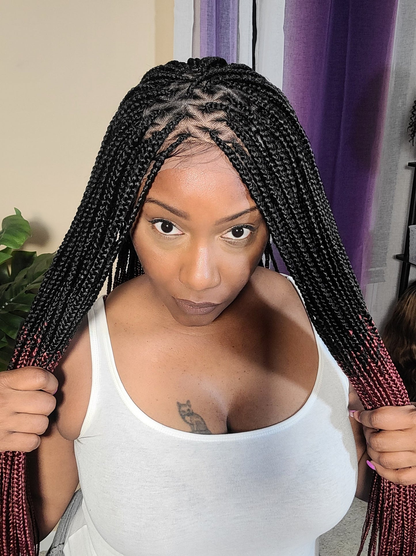 DEJA | SMEDIUM Knotless Triangle Box Braids | Pre-Order