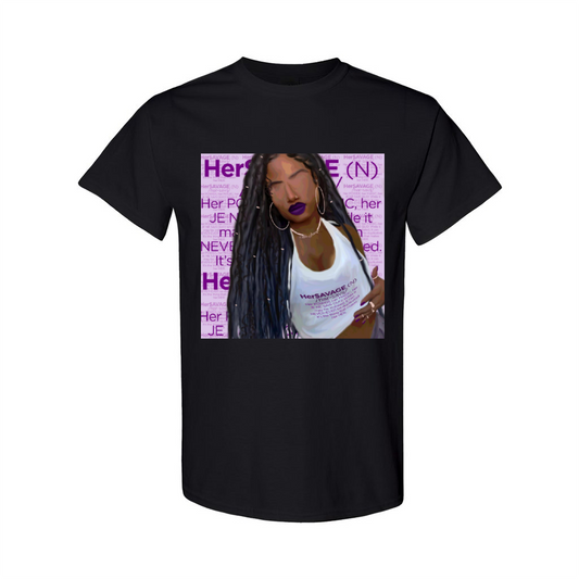 HerSAVAGE Woman Screenprint Tee (Guildan Brand Unisex Fit)