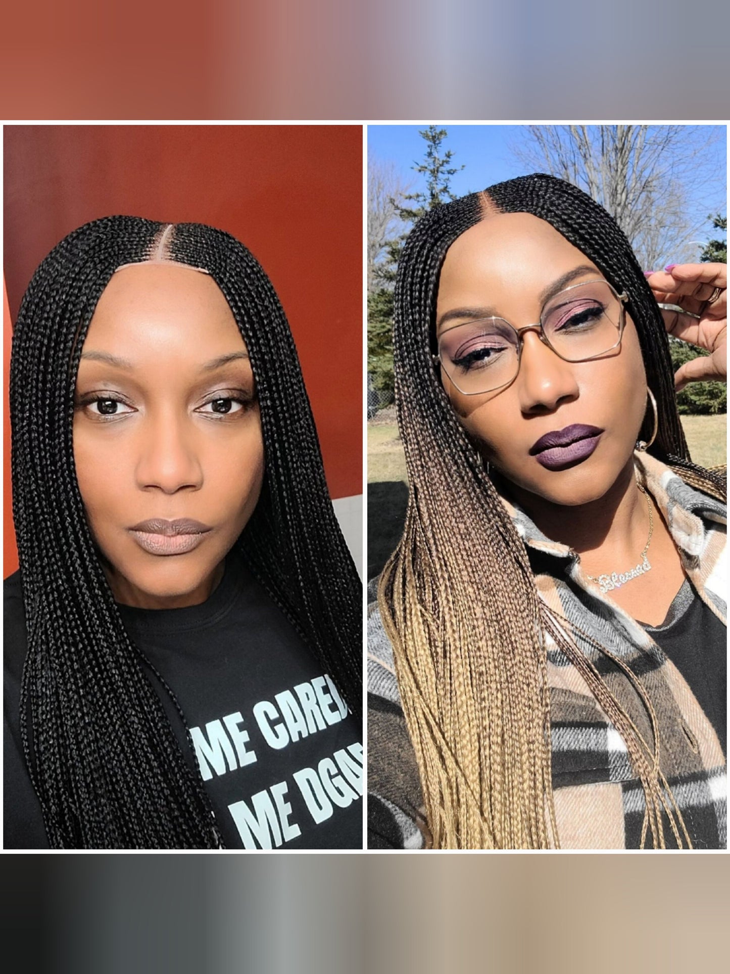 CHELLE | Middle Part Tribal Cornrows | PRE-ORDER