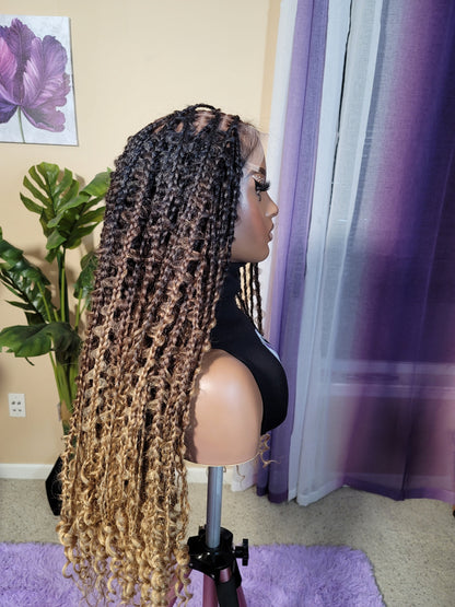 HerSAVAGE Hair Ombre Jungle Knotless Braids Unit