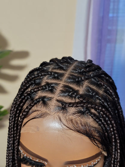 CIERA (Brown/Cinnamon OMBRE)| Smedium Knotless Braids | FULL LACE (Ready to Ship)