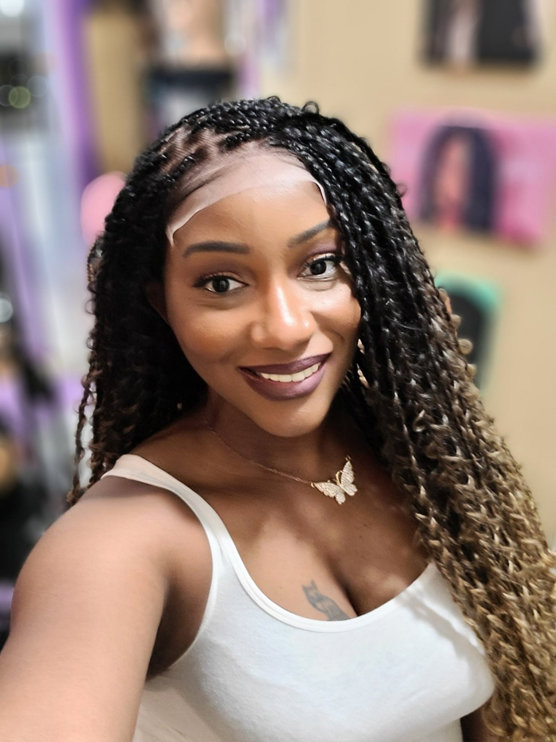 HerSAVAGE Hair Ombre Jungle Knotless Braids Unit