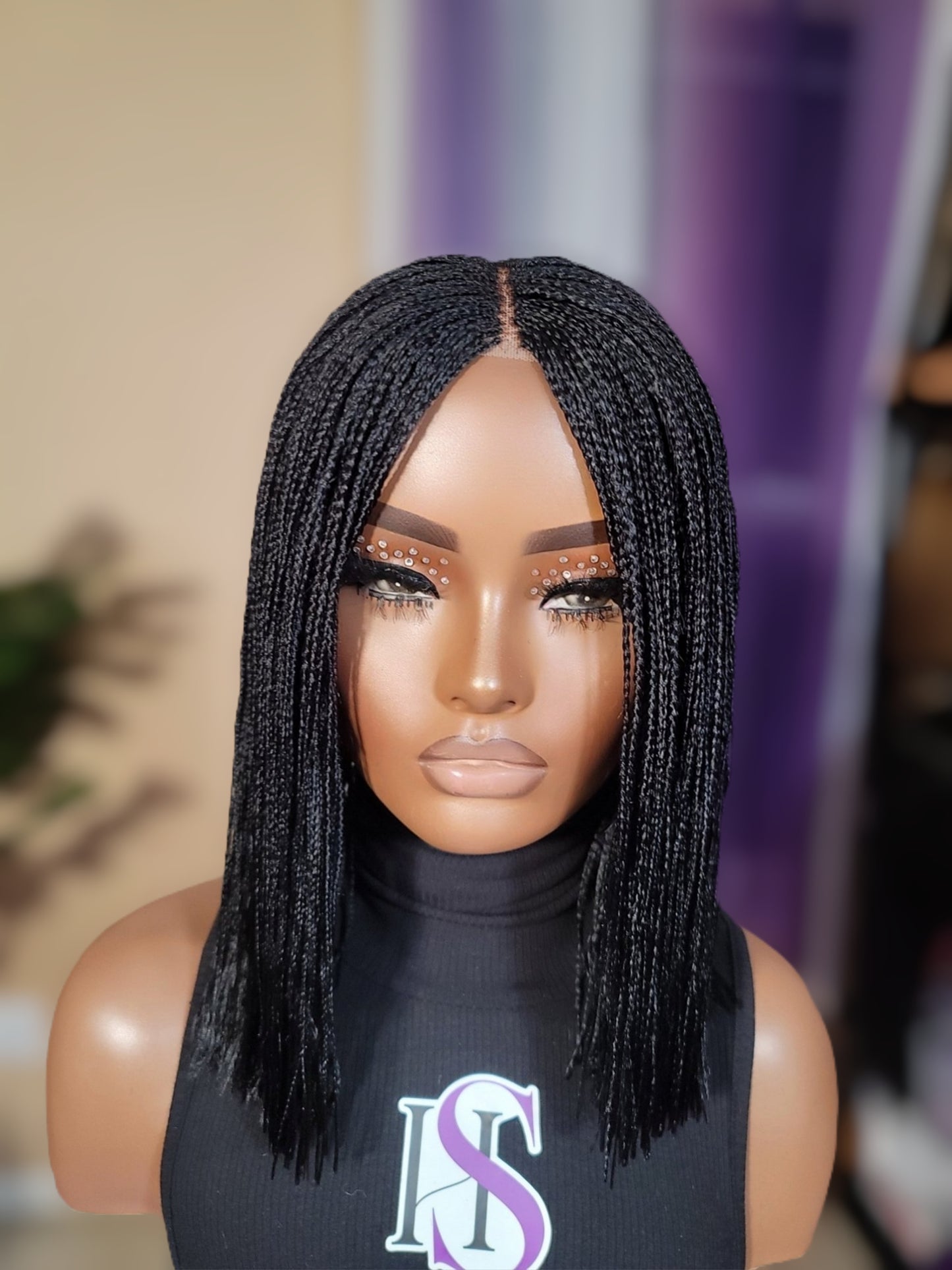 PATRA (BLACK)| MicroTwist Bob | 2x4 CLOSURE (Ready To Ship)