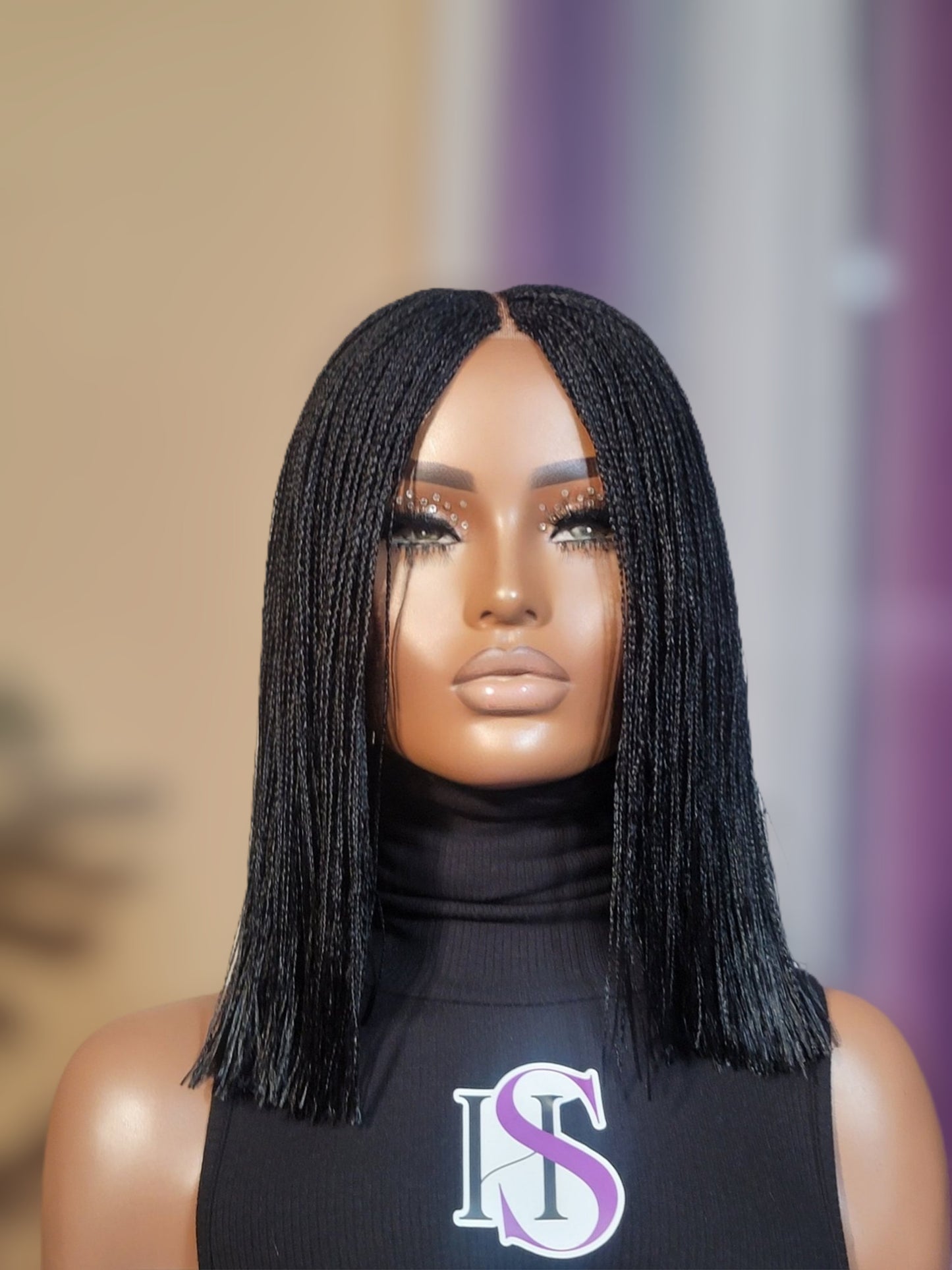 PATRA (BLACK)| MicroTwist Bob | 2x4 CLOSURE (Ready To Ship)