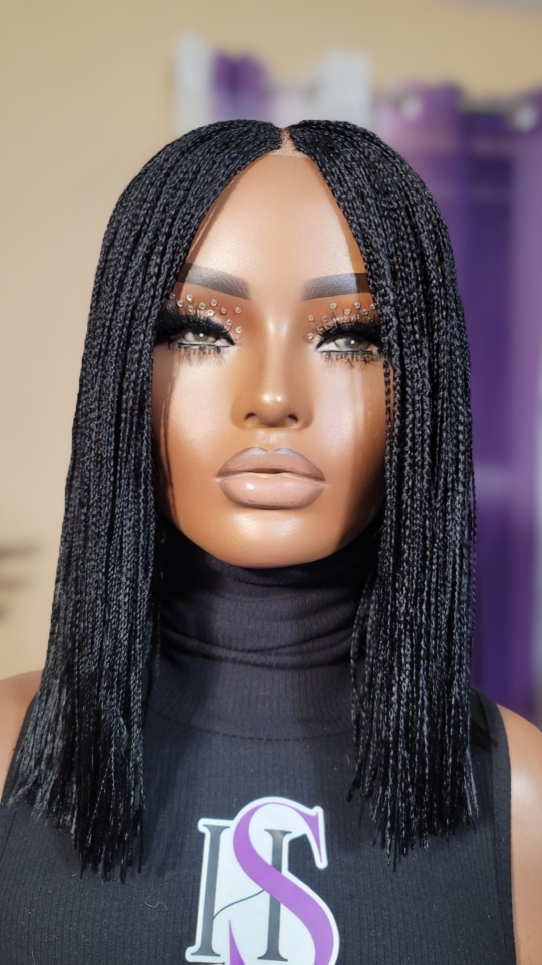 PATRA (BLACK)| MicroTwist Bob | 2x4 CLOSURE (Ready To Ship)