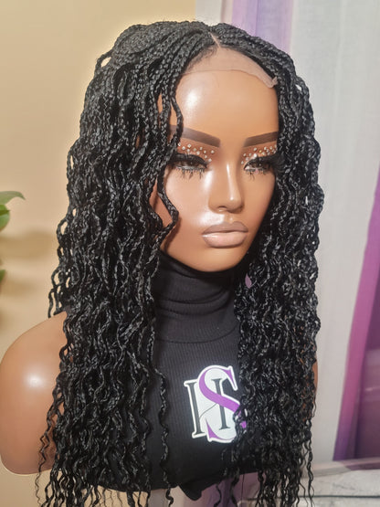 SADE | Middle Part Crinkled | 4x4 CLOSURE (Ready To Ship)