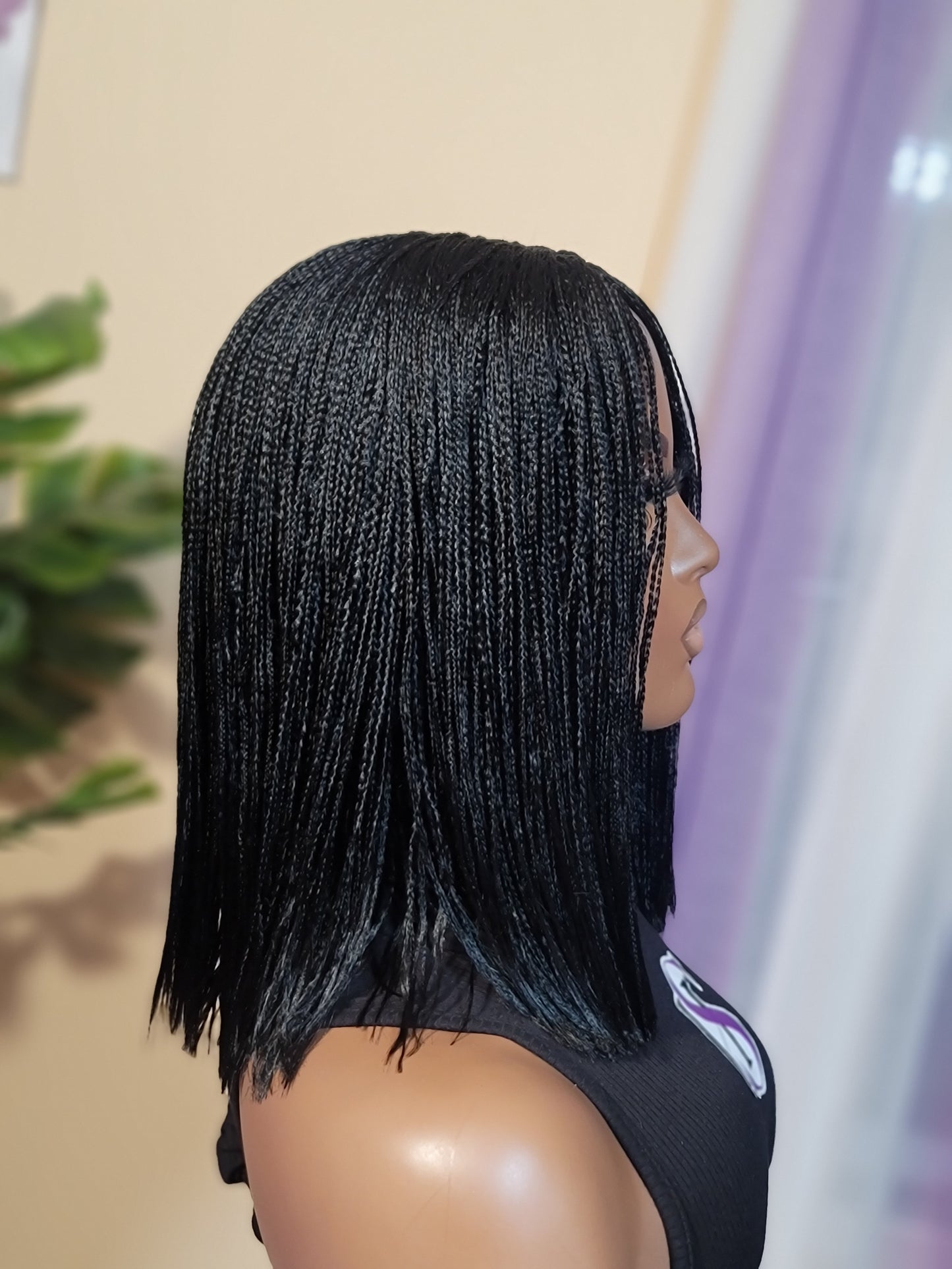 PATRA (BLACK)| MicroTwist Bob | 2x4 CLOSURE (Ready To Ship)