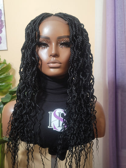 SADE | Middle Part Crinkled | 4x4 CLOSURE (Ready To Ship)