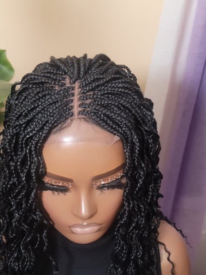 SADE | Middle Part Crinkled | 4x4 CLOSURE (Ready To Ship)
