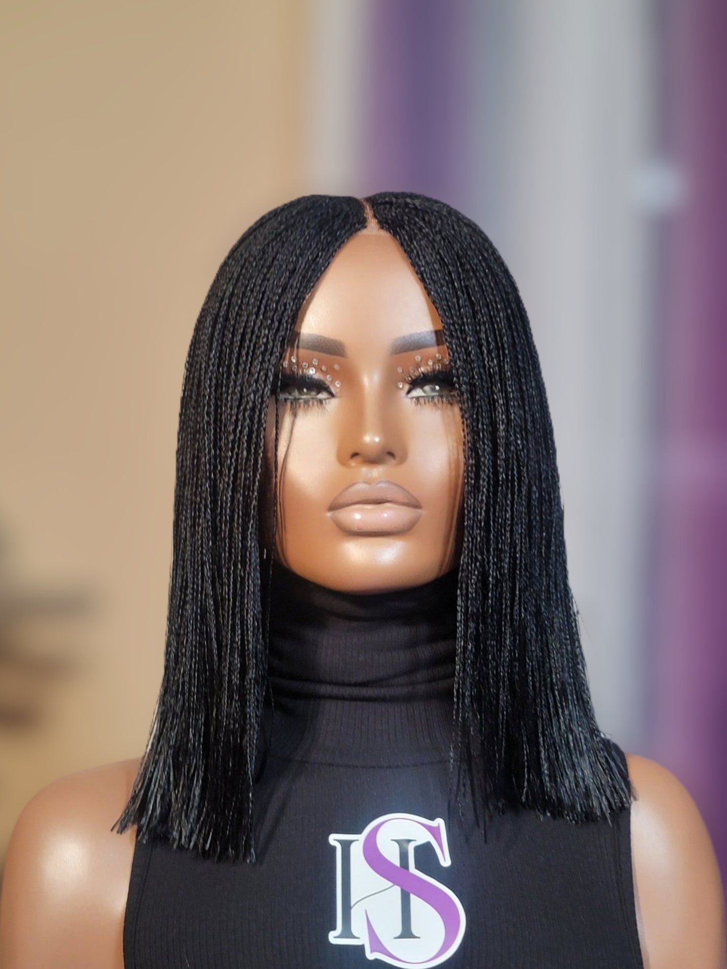 PATRA (BLACK)| MicroTwist Bob | 2x4 CLOSURE (Ready To Ship)